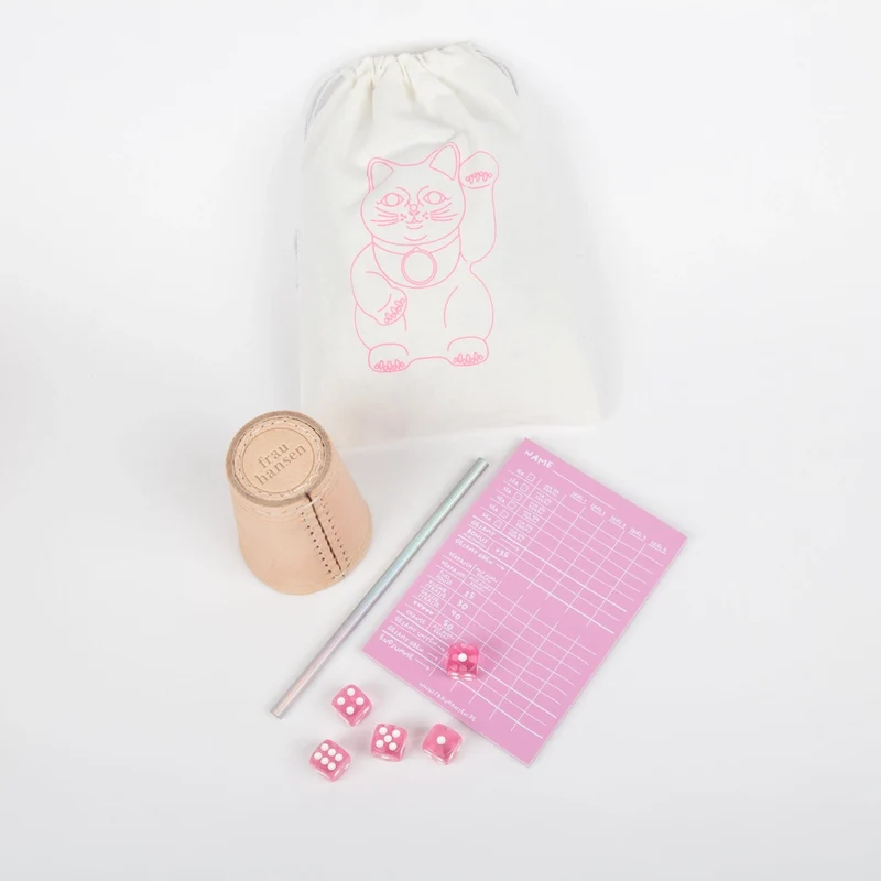 Würfelspiel | Rosa 5er Set