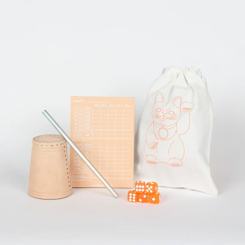 Würfelspiel | Peach 5er Set