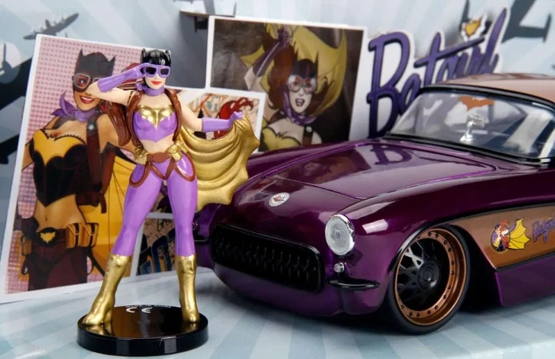 Jada - DC Comics Bombshells Batgirl & 1957 Chevy Corvette 1:24