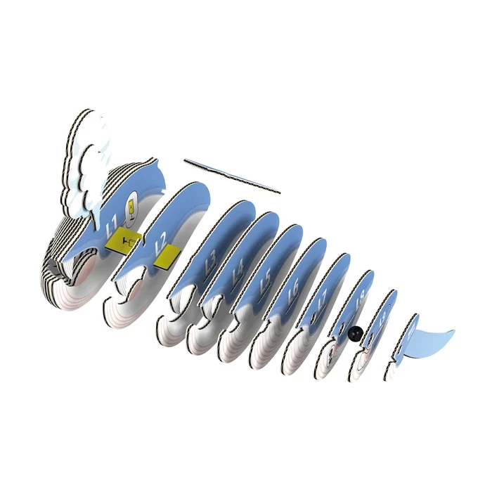 Eugy - 3D Bastelset Blauwal