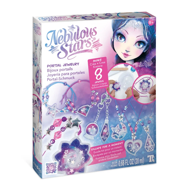 Schmuckbastelset für Kinder – Talisman-Anhänger, 8 Stück – Eclipsia 8+