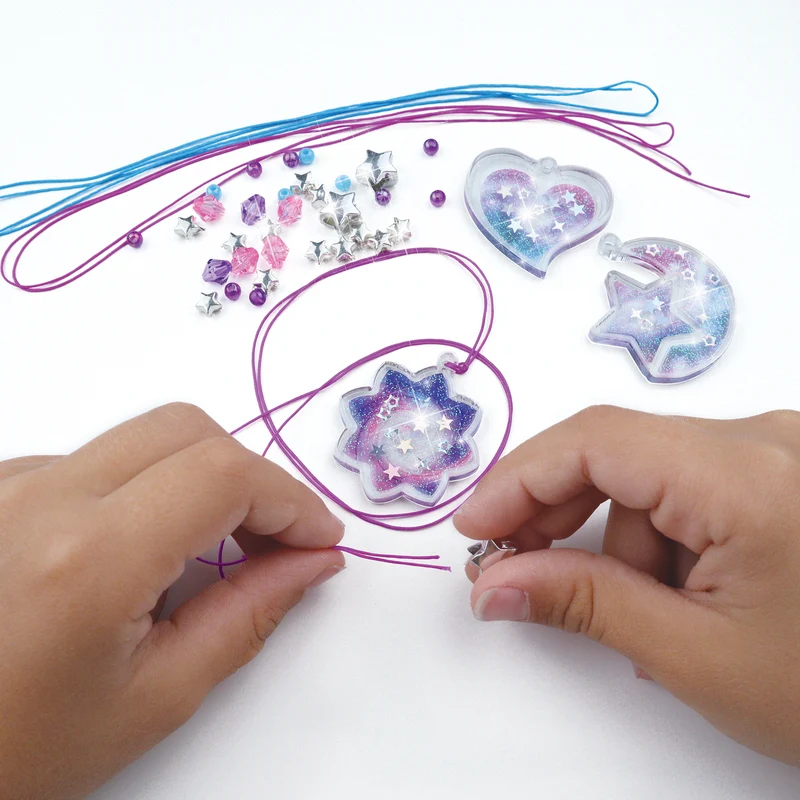 Schmuckbastelset für Kinder – Talisman-Anhänger, 8 Stück – Eclipsia 8+