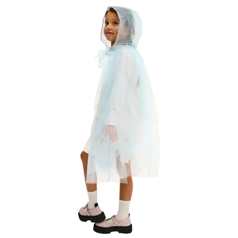 Kostüm – Blaue Cape – Fee, Einheitsgröße