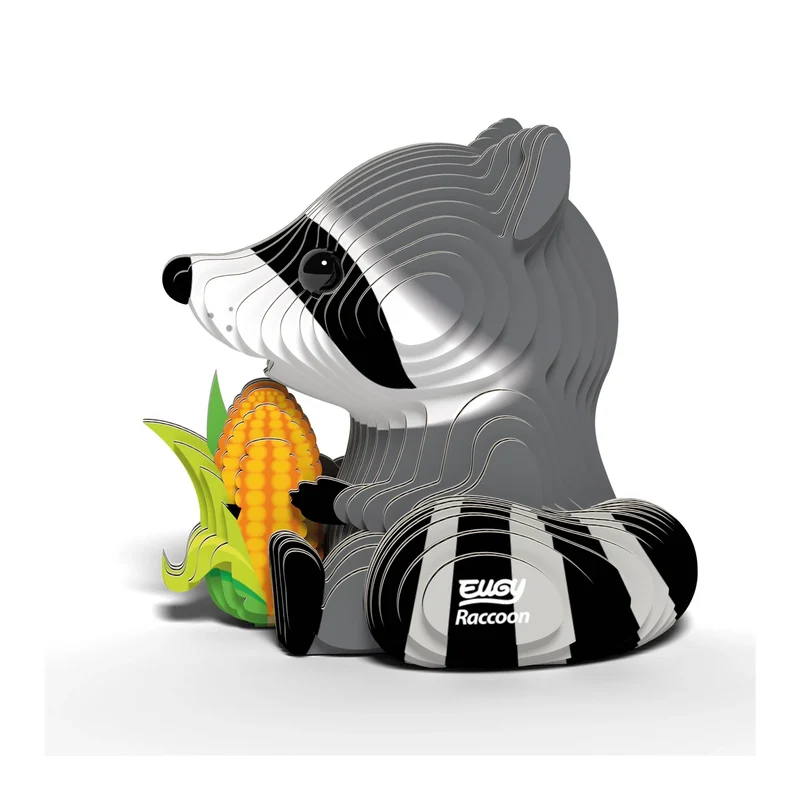 Eugy - 3D Bastelset Waschbär