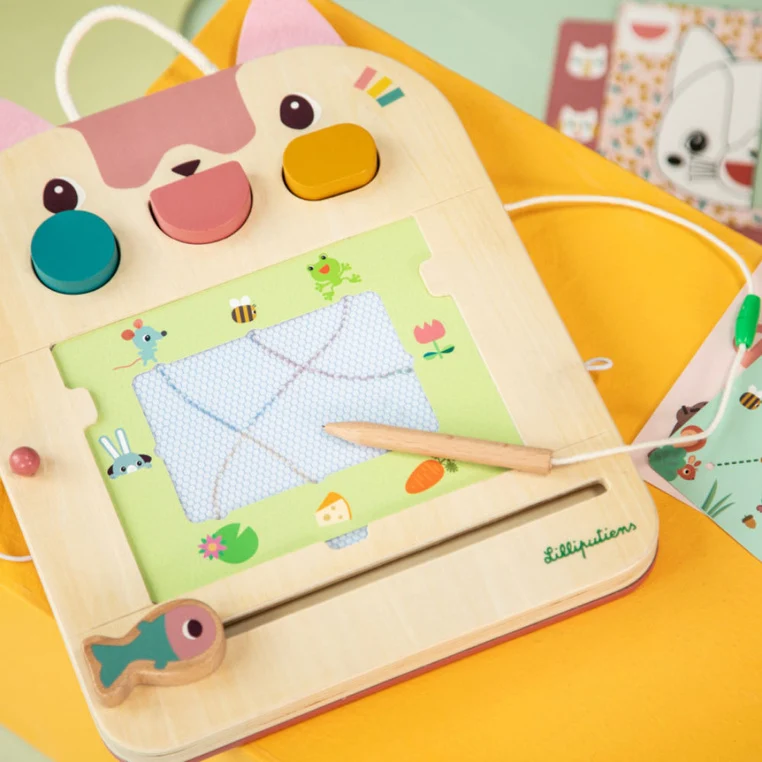 Holztafel – Malbrett – Katze Jeanne 18m+