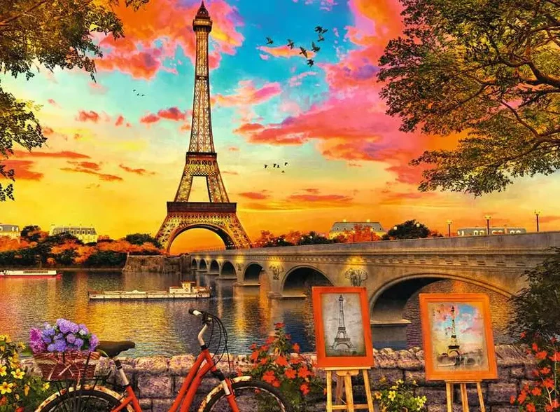 PFG Ravensburger Evenings in Paris, Dominic Davison (500pcs) (Usage/Used - PUZZLES FOR GOOD)