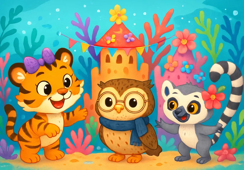 112008 Kinder - Tina, Ollie und Lulu Puzzle