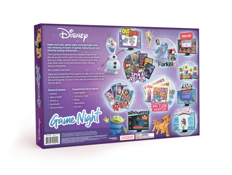 Disney - Family Game Night 10-in-1 Board Game - Ten Games One Magical Night