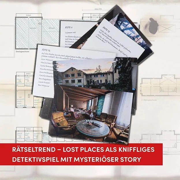 Spuren in der Asche - Lost Places Rätselbox, deutsch
