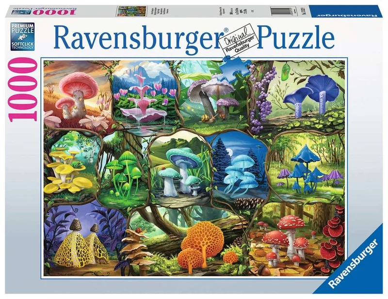PFG Ravensburger Beautiful Mushrooms, Nathaneal Mortensen (1000pcs) (Usage/Used - PUZZLES FOR GOOD)