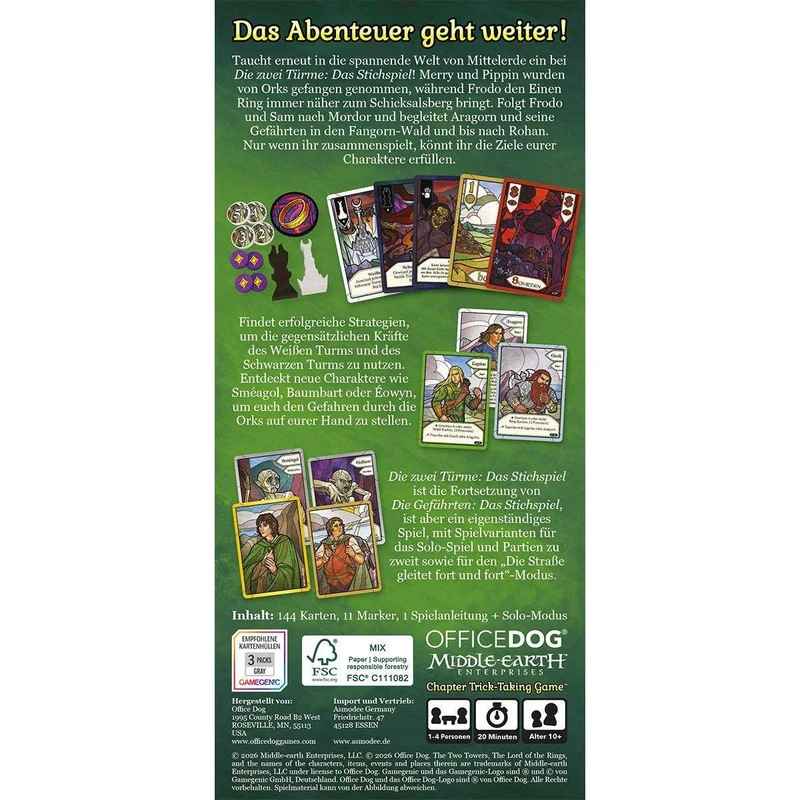 Die zwei Türme - Der Herr der Ringe: Das Stichspiel, deutsch
