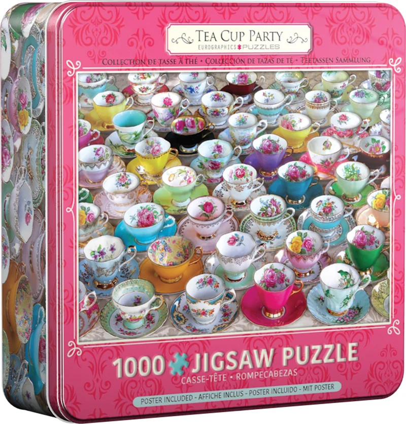 PFG Tea Cup Party Collectable Tin (Usage/Used - PUZZLES FOR GOOD)