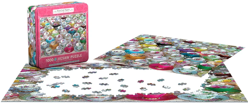 PFG Tea Cup Party Collectable Tin (Usage/Used - PUZZLES FOR GOOD)