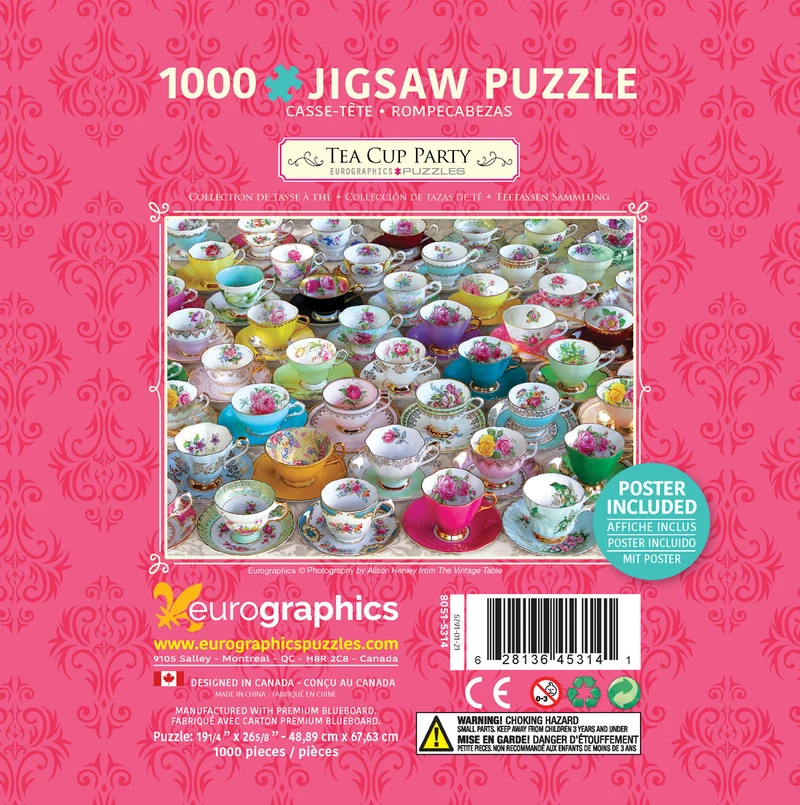 PFG Tea Cup Party Collectable Tin (Usage/Used - PUZZLES FOR GOOD)