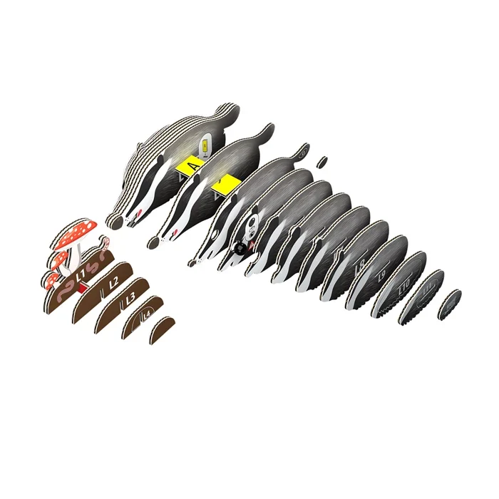 Eugy - 3D Bastelset Dachs