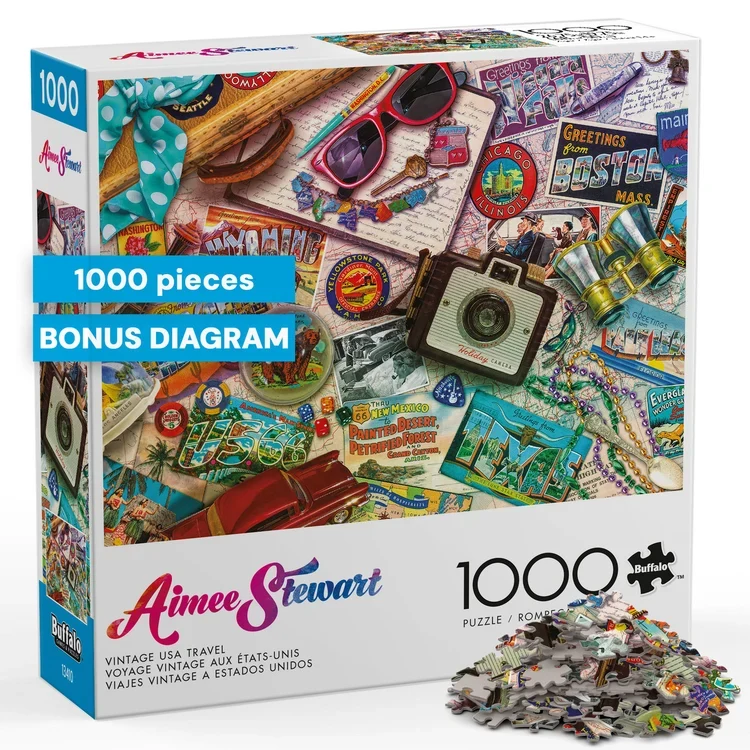Vintage USA Travel, Aimee Stewart (1000pcs)