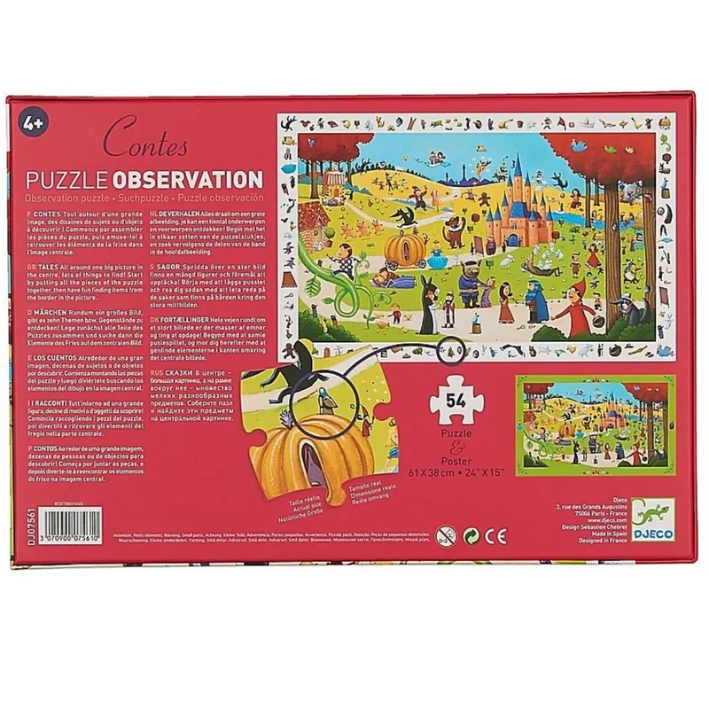 Djeco - Puzzle Märchen Observation und Poster