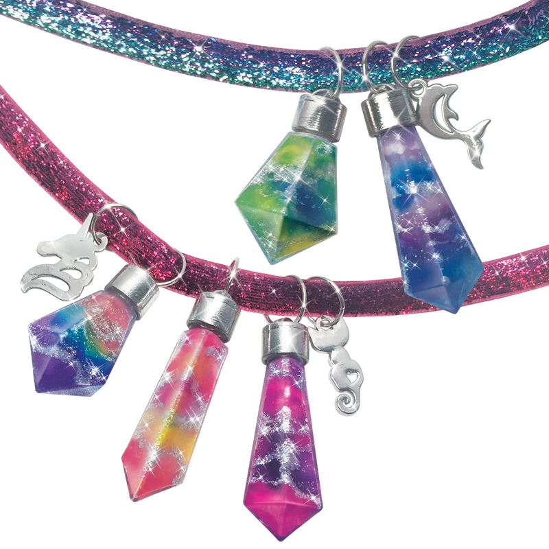 Schmuckbastelset – 3 Halsketten mit Kristallen – Nebulia 7+