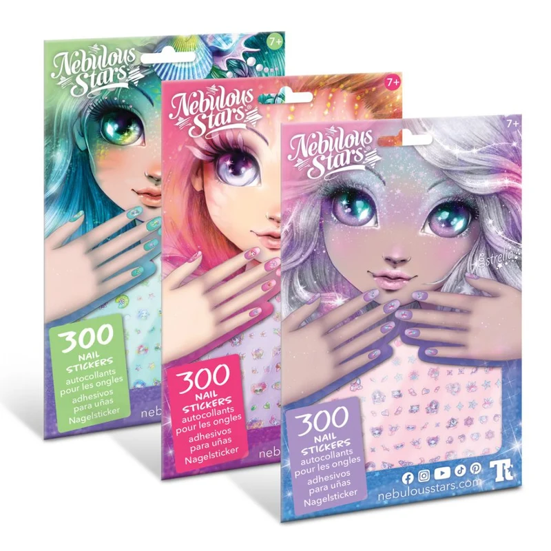 Nagelsticker für Kinder, 300 Stück – Marinia