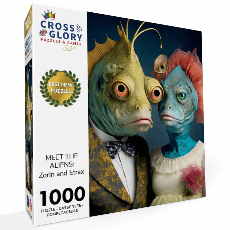 PFG Meet the Aliens - Zorin & Etrax (1000pcs) (Usage/Used- PUZZLES FOR GOOD)