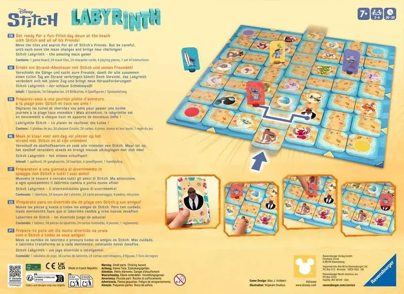 Ravensburger - Disney Stitch Brettspiel Labyrinth