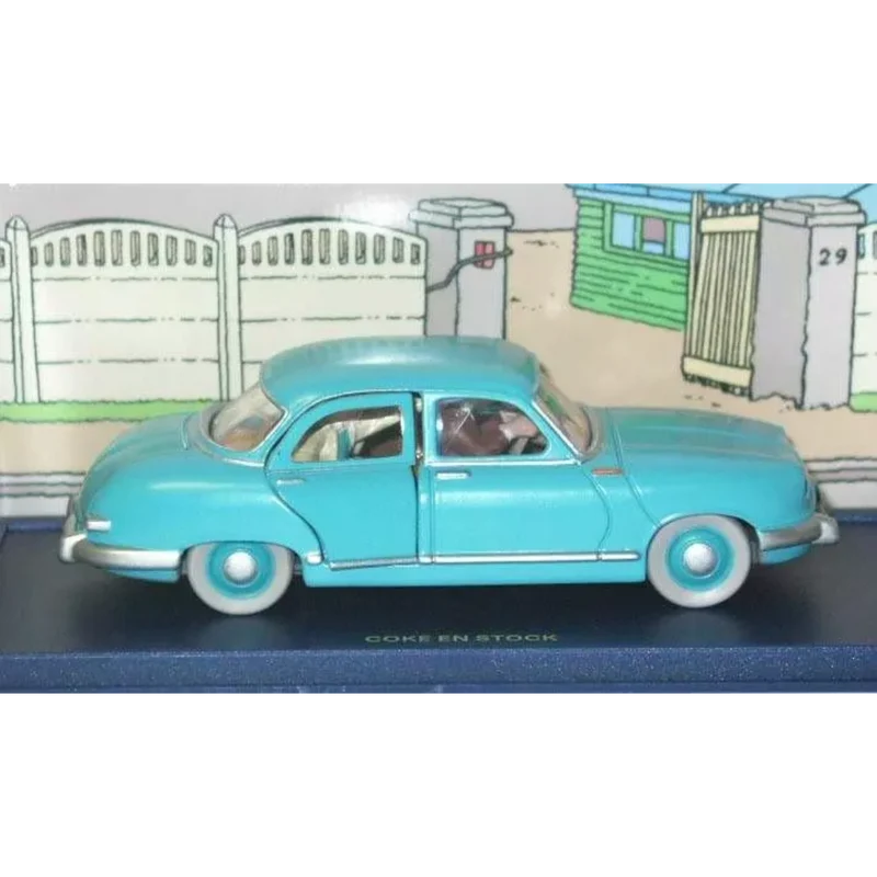 Sammlerauto Tim und Struppi - Taxi Panhard 1:43 - Voiture de collection Tintin - la Voiture Taxi Panhard - Coke en Stock 1:43
