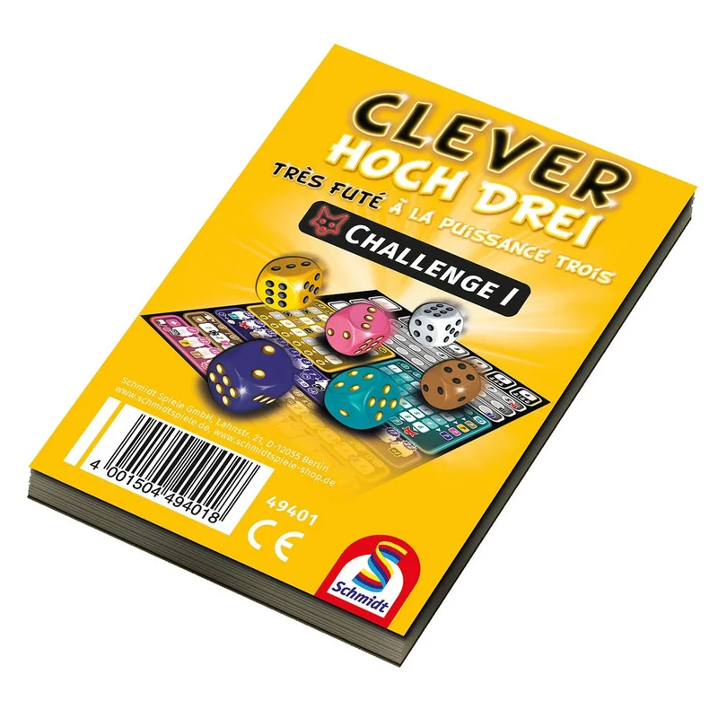 Schmidt Spiele Clever hoch Drei Zusatz Challenge Block (d)