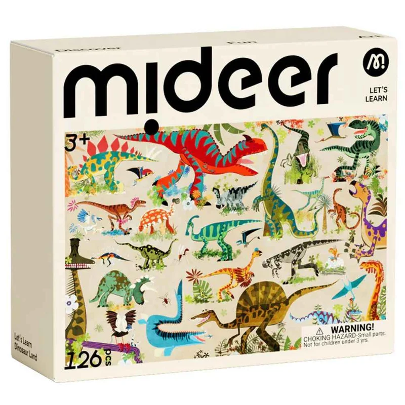 Puzzle „Lernen wir!“ – Dinosaurier, 126 Teile