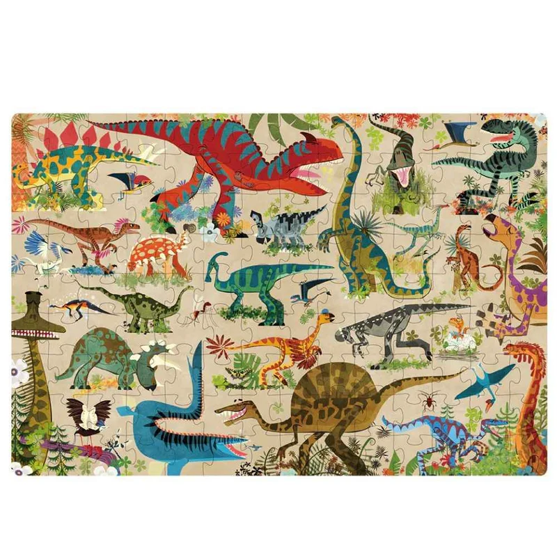 Puzzle „Lernen wir!“ – Dinosaurier, 126 Teile