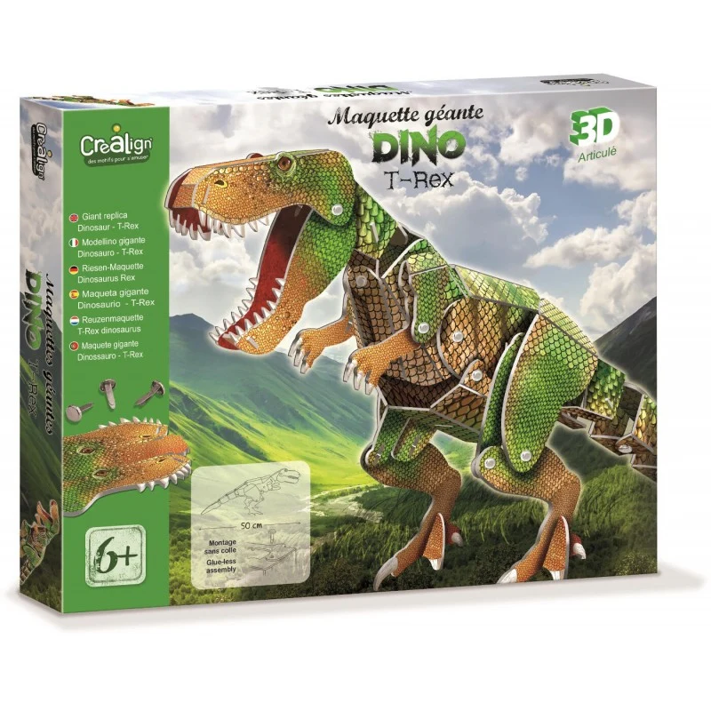 Großes Modell zum Zusammenbauen – T-Rex-Dinosaurier