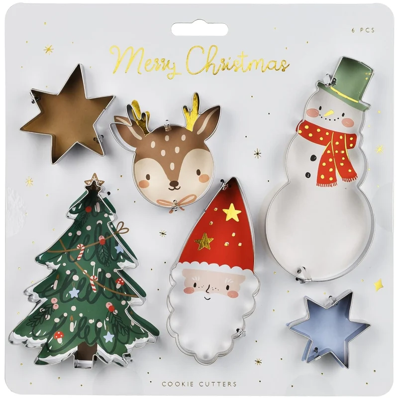Ausstechformen Merry Christmas - silber