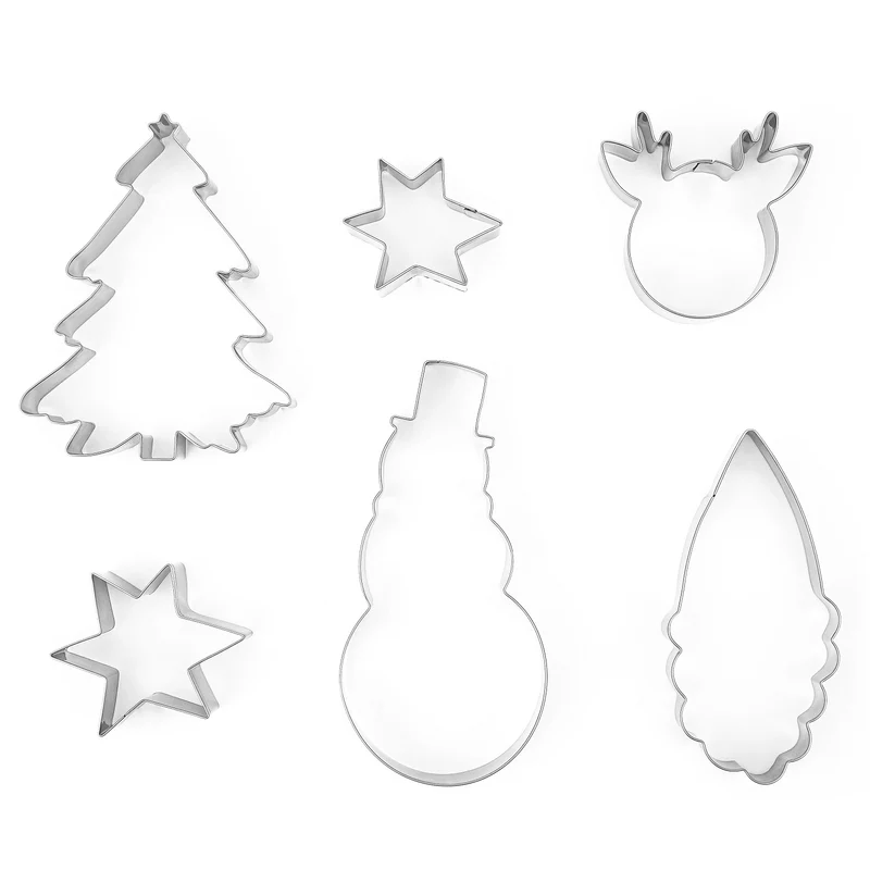 Ausstechformen Merry Christmas - silber