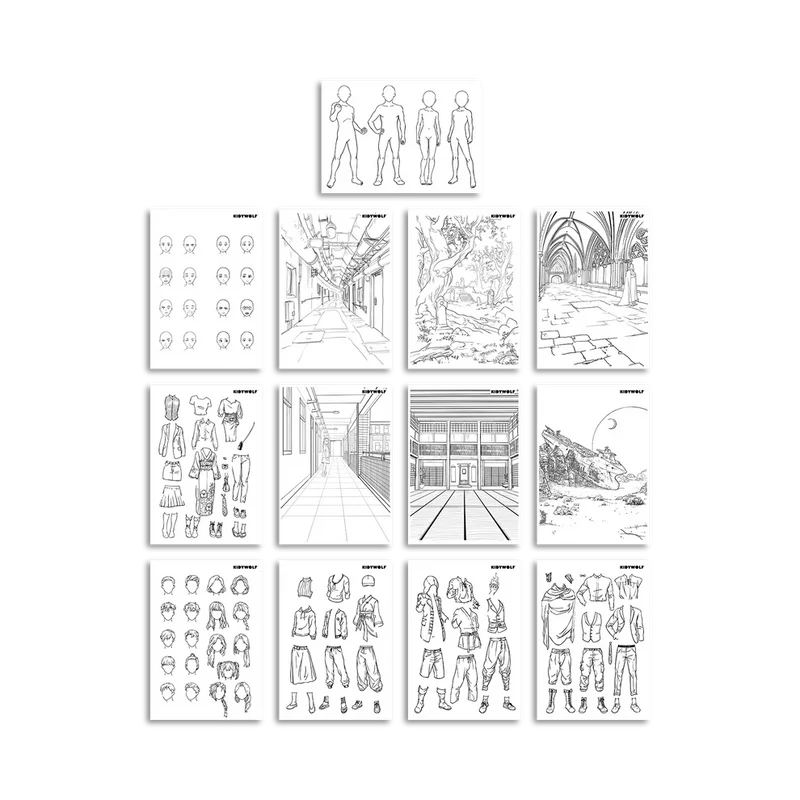 Beleuchtetes Tablet zum Schreiben- und Zeichnenlernen Kidydraw Pro – Manga