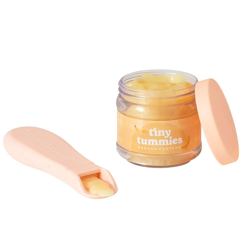 Magisches Glas von Tiny Tummies mit Löffel zum Füttern von Puppen - Banane