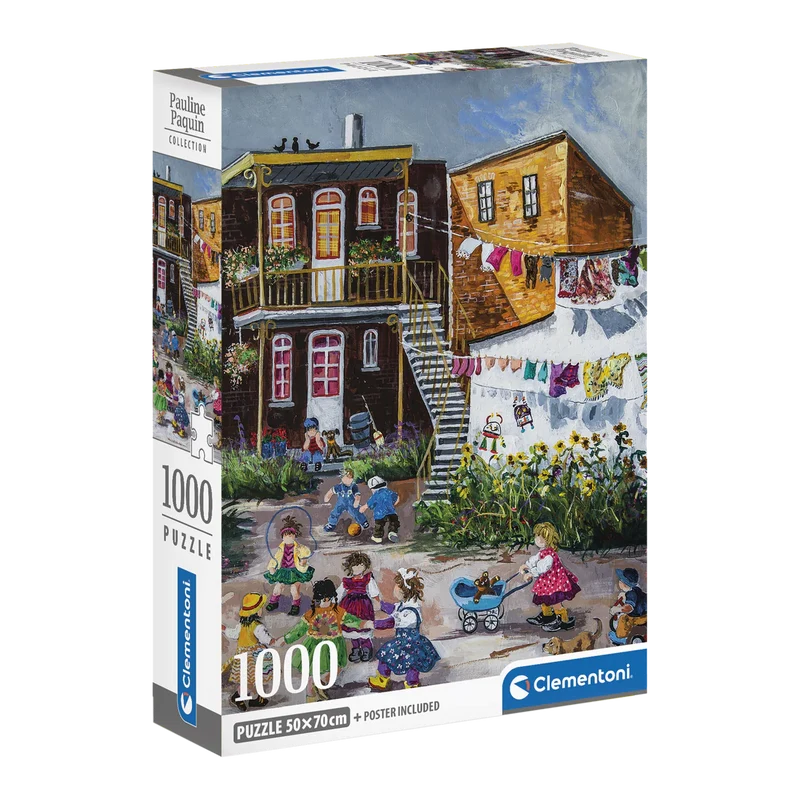 PFG The Neighborhood Party - La fete de quartier, Pauline Paquin (1000pcs) (Usage/Used - PUZZLES FOR GOOD)