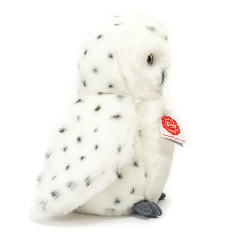 Teddy-Hermann Schneeeule 21cm – realistisches Kuscheltier