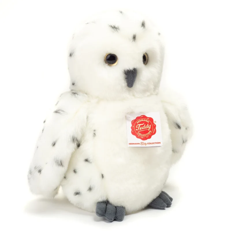 Teddy-Hermann Schneeeule 21cm – realistisches Kuscheltier
