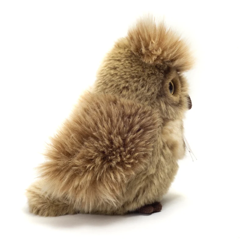 Teddy-Hermann Eule graubraun 17cm – realistisches Kuscheltier