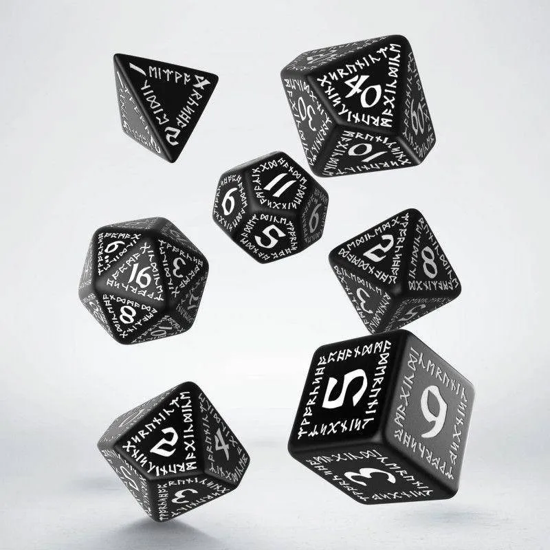 Runic Dice Black/White