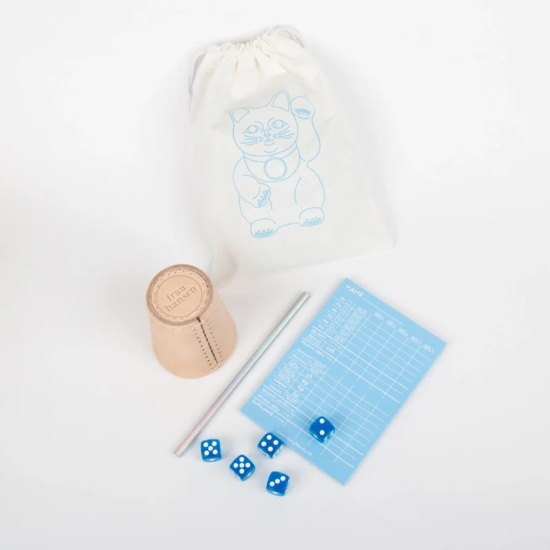 Würfelspiel | Blau 5er Set
