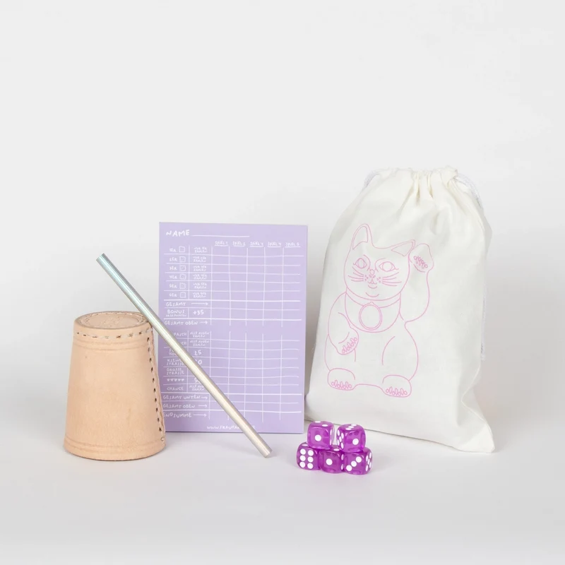 Würfelspiel | Lila 5er Set