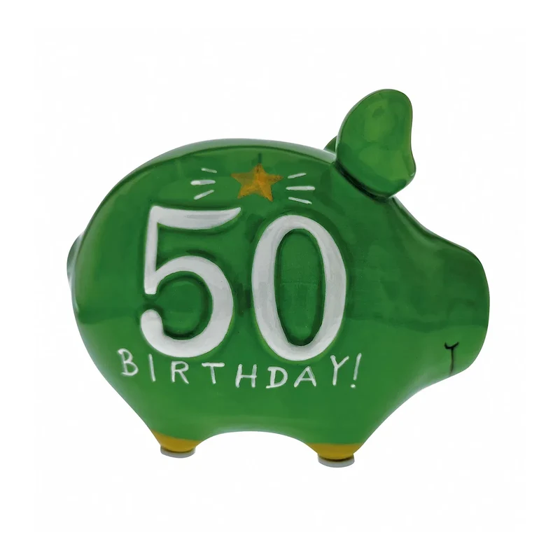 Sparschwein, 50 - Jahreszahl