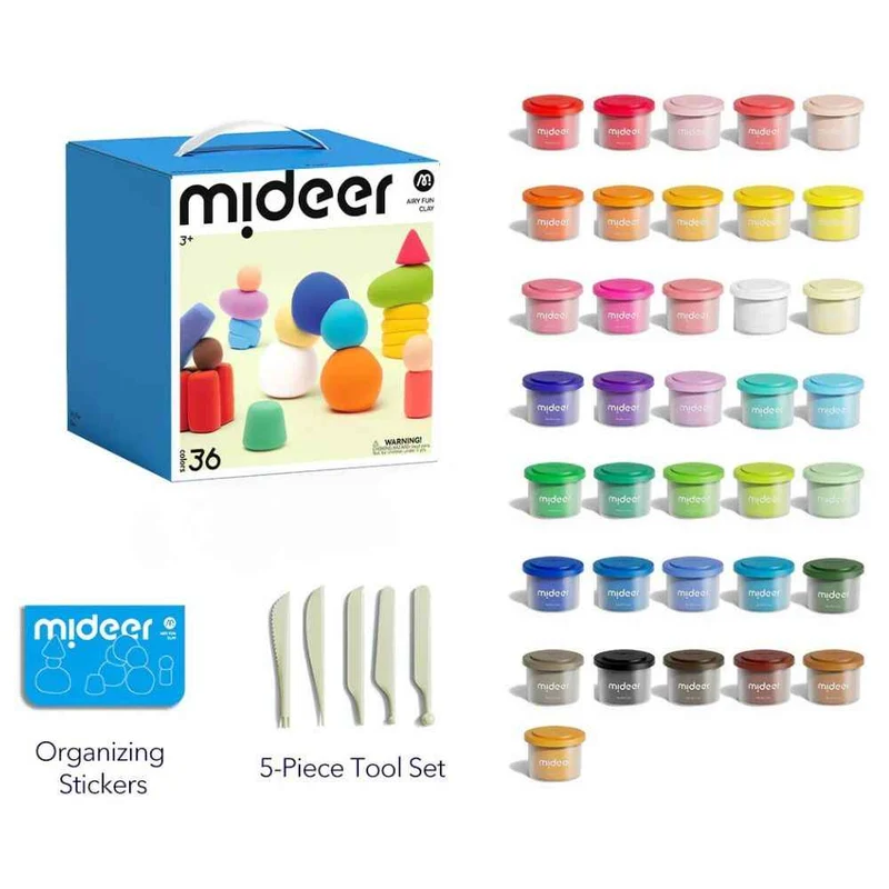 Knet-Schaum Set – 36 Farben & Zubehör