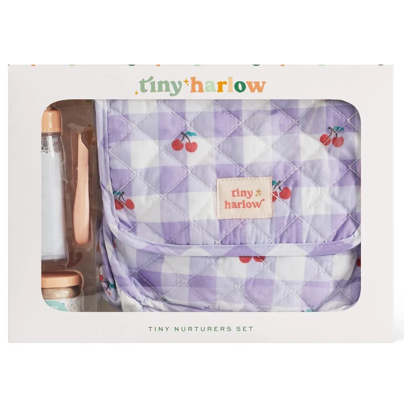Tasche mit Zubehör für Puppen – Lilac Cherry