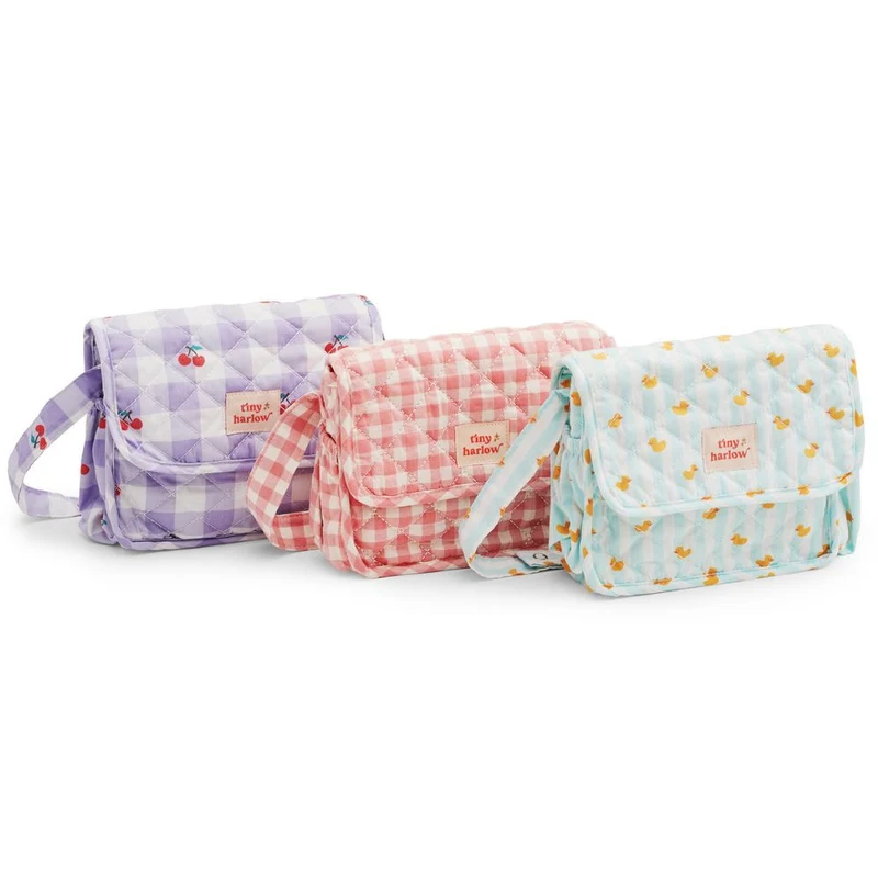 Tasche mit Zubehör für Puppen – Lilac Cherry