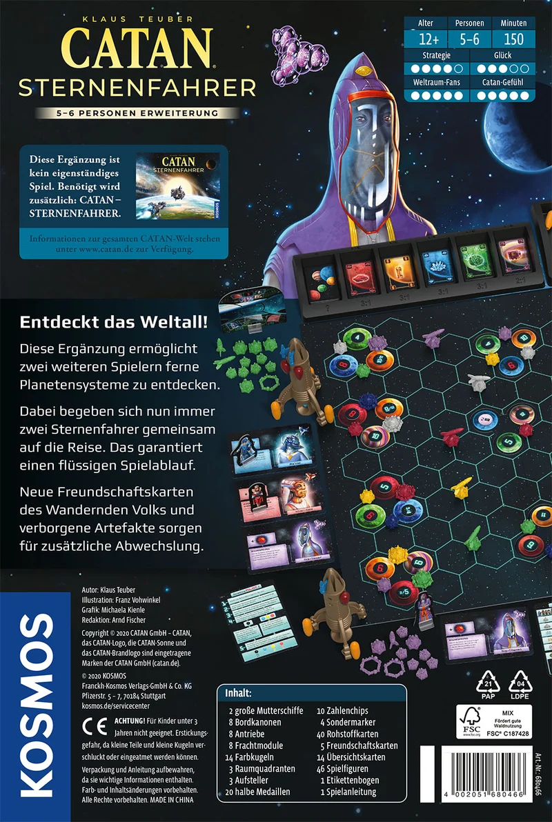CATAN - Ergänzung 5-6 Spieler - Sternenfahrer