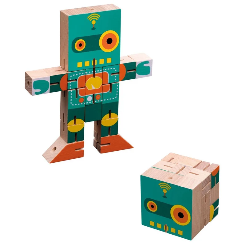 Puzzle Robot Cube, 15 Teile