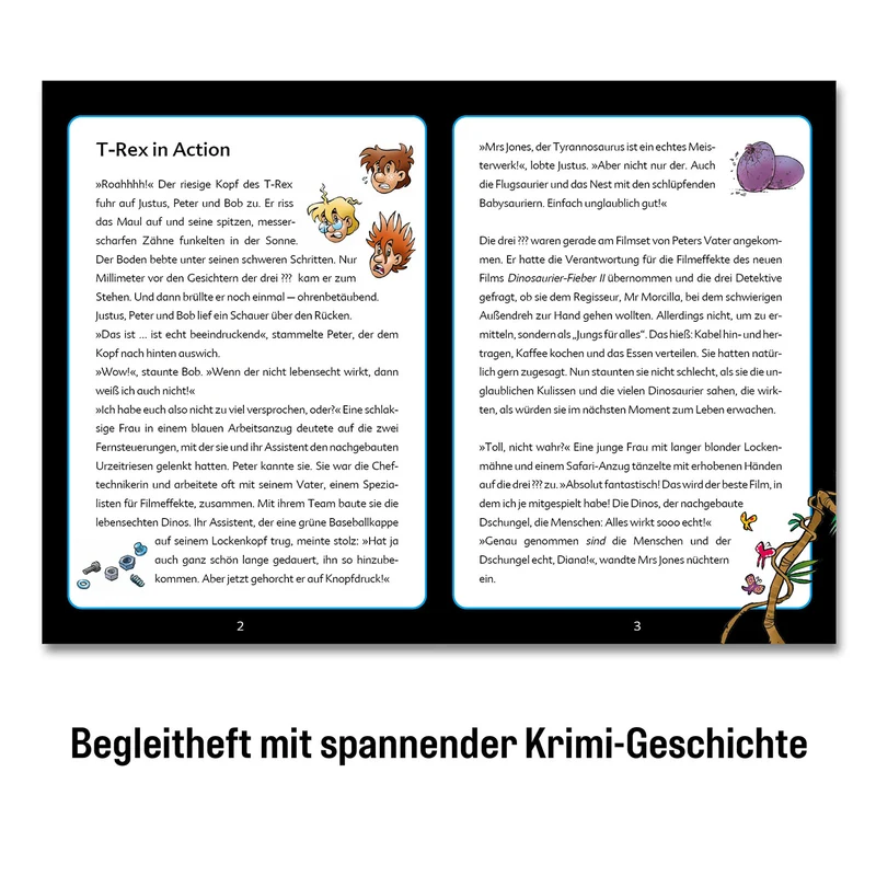 Krimi-Puzzle: Die drei ??? Kids - T-Rex in Action