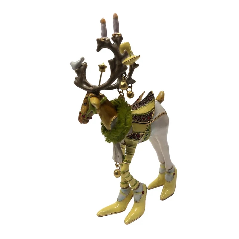 Krinkles - Juwelen - und Pillendose Rentier Prancer