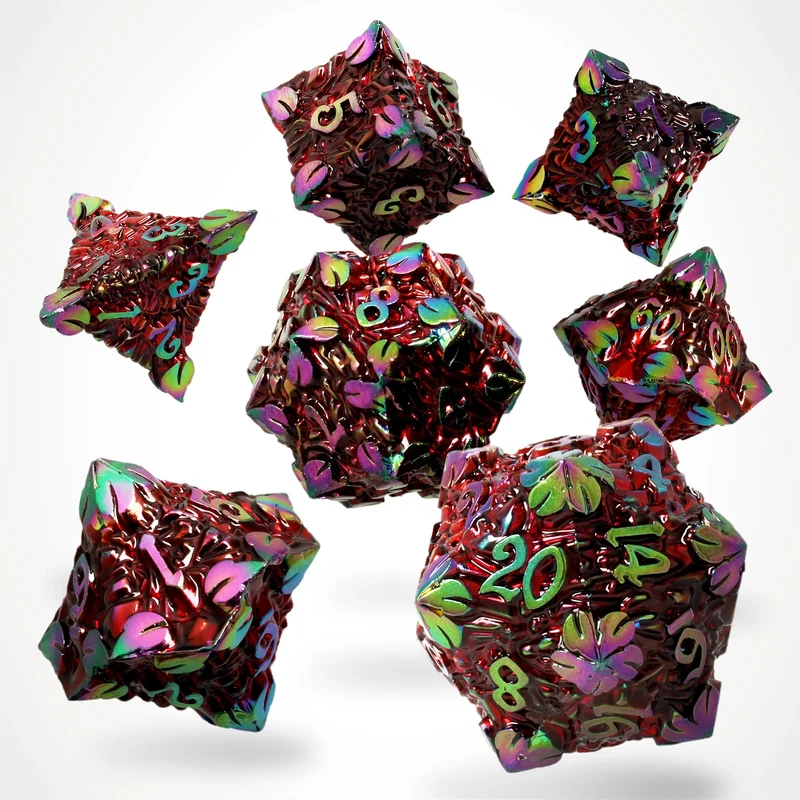 Bloodbriar Metal RPG Dice Set, sprachunabhängig